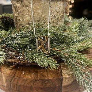 Unique 3 metal Katie Cleaver necklace